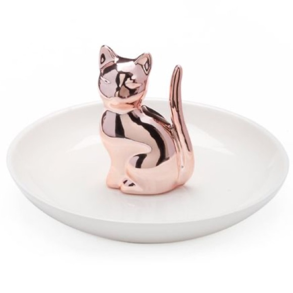 Lauren Conrad Rose Gold Cat Trinket/Jewelry Tray